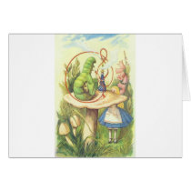 Alice Meets the Caterpillar Greeting Card
