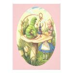 Alice Meets the Caterpillar Personalized Invitations