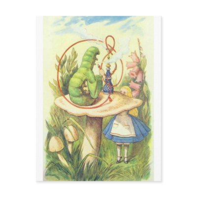 Alice Meets the Caterpillar Post Card by APlaceForAlice