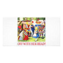 ALICE - OFF WITH HER HEAD! PICTURE CARD