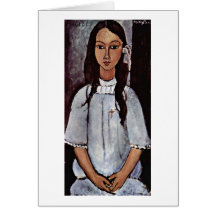 Alice par Amedeo Modigliani Carte De Vœux