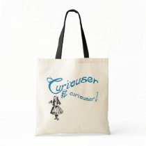 Alice Quote with Image Tote Bag