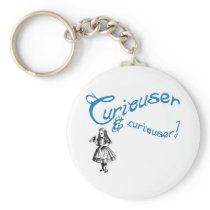 Alice Quote with Image Key Chain