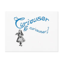 Alice Quote with Image Postcard