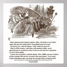 Alice Red Queen All The Running You Can Do Stay In Poster