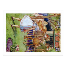 Alice Stumbles Upon The Mad Hatter's Tea Party Postcards