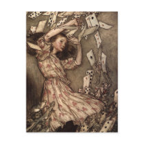 Alice Swarmed by Playing Cards