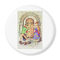 Alice & the Frog Fridge Magnet
