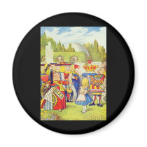 Alice & The Queen Fridge Magnet