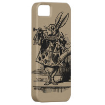 Alice vintage au pays des merveilles, héraut blanc coque iPhone 5 Case-Mate