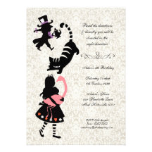 Alice vintage dans l'anniversaire de thé du pays d bristols personnalisés