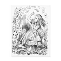 Alice with Cards Post Card
