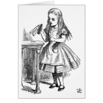 Alice with the "Drink Me" Bottle Cards