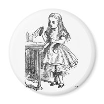 Alice with the "Drink Me" Bottle Refrigerator Magnet