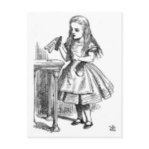 Alice with the "Drink Me" Bottle Post Card
