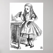 Alice with the "Drink Me" Bottle Posters