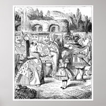 Alice with the Red Queen Print