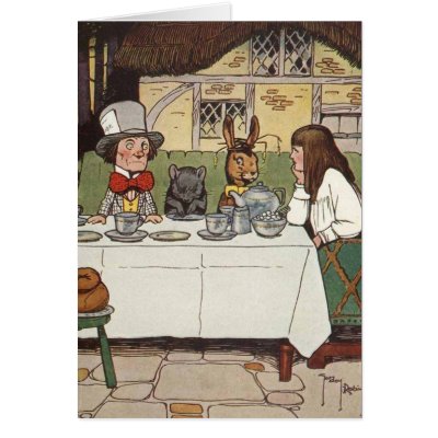 Alice's Adventures in Wonderland Greeting Card by MyOtherPlanet