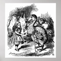 Alice's Adventures in Wonderland Illustration Poster