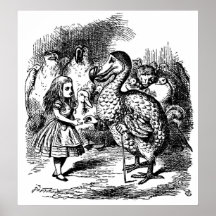 Alice's Adventures in Wonderland Illustration Poster