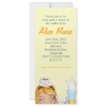 Alice's Tea Party Shower or Birthday Invitation