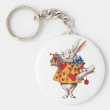 ALICE'S WHITE RABBIT IN WONDERLAND KEY CHAIN