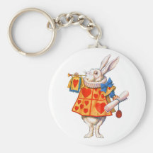 ALICE'S WHITE RABBIT KEY CHAIN