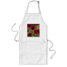 Alicias Poppies Long Apron