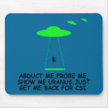 Alien abduction mouse pad