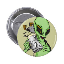 Alien Ale Pinback Buttons