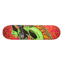 Alien And Laser Gun Skate Decks