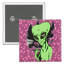 Alien and Pink Flower