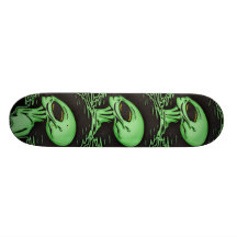 Alien and Planet Skate Board Deck