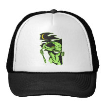 Alien and the Moon Trucker Hat