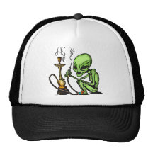 Alien and Water Pipe Mesh Hat