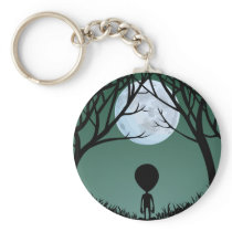 Alien Art Key Chain Extraterrestrial Gifts & Decor