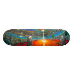 Alien Attack Street Art Skateboard