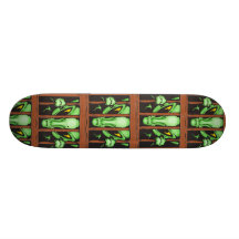 Alien Behind Bars Skateboard Deck