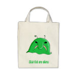 Alien blobfish tote bag
