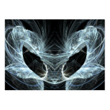 Alien Cat. Mystical Fantasy Art Fractal. Business Cards