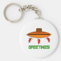 Alien Christmas Key Chains