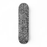 Alien Circuit III - Black on White Skate Deck