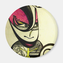 Alien Concept Fridge Magnet