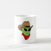 Alien Cowboy Mug