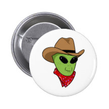 Alien Cowboy Pins