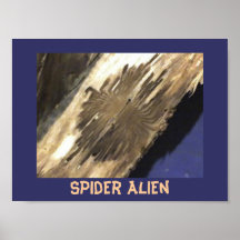 Alien d'araignée d'écorce posters