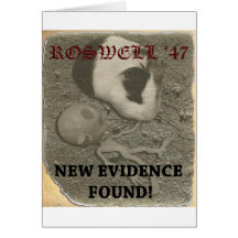 Alien de Roswell de cobaye Carte