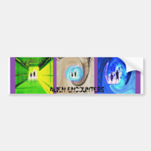 Alien Encounters Bumper Sticker