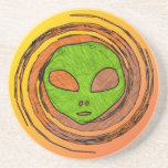 ALIEN FACE DRINK COASTERS