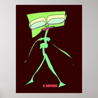 Alien Fashion Model Print by Hoffard